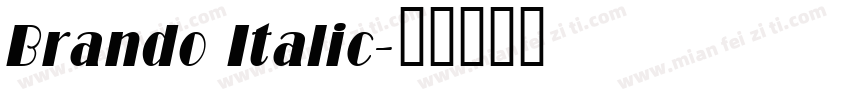 Brando Italic字体转换